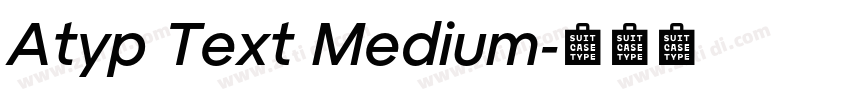 Atyp Text Medium字体转换 Atyp Text Medium字体转换